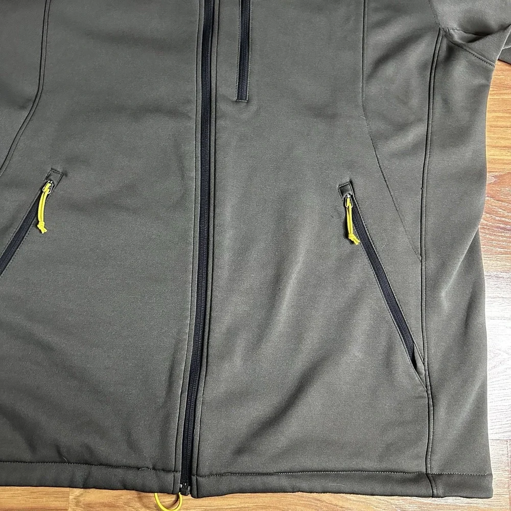 North Face Momentum Hoodie Mens XXL Gray Full Zip Scuba Outdoor Performance